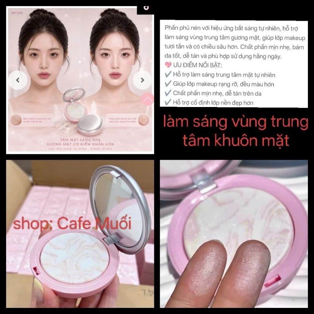 PHẤN PHỦ LÀM SÁNG TRUNG TÂM KHUÔN MẶT DREAMER UMI LOLLIPOP FINISH Illuminating Powder 8g