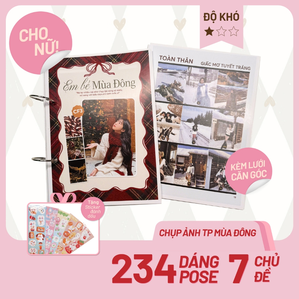 [Chủ đề Lễ Hội Thành Phố] cho Nữ: Em Bé Mùa Đông (Mã CF3)
