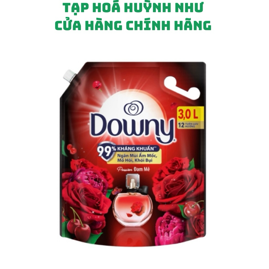 [CHÍNH HÃNG]<Túi 3000ml>Nước xả vải downy hương nước hoa đam mê