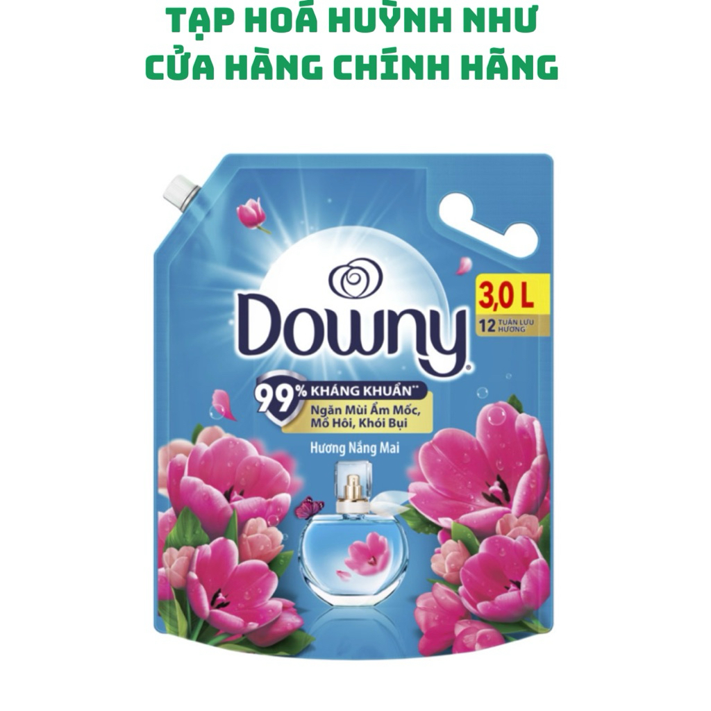 [CHÍNH HÃNG]<Túi 3000ml>Nước xả vải downy hương nắng mai