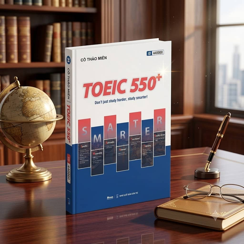 Sách - Toeic 550+ Sách ôn Toeic - Gồm 2 kỹ năng Reading & Listening