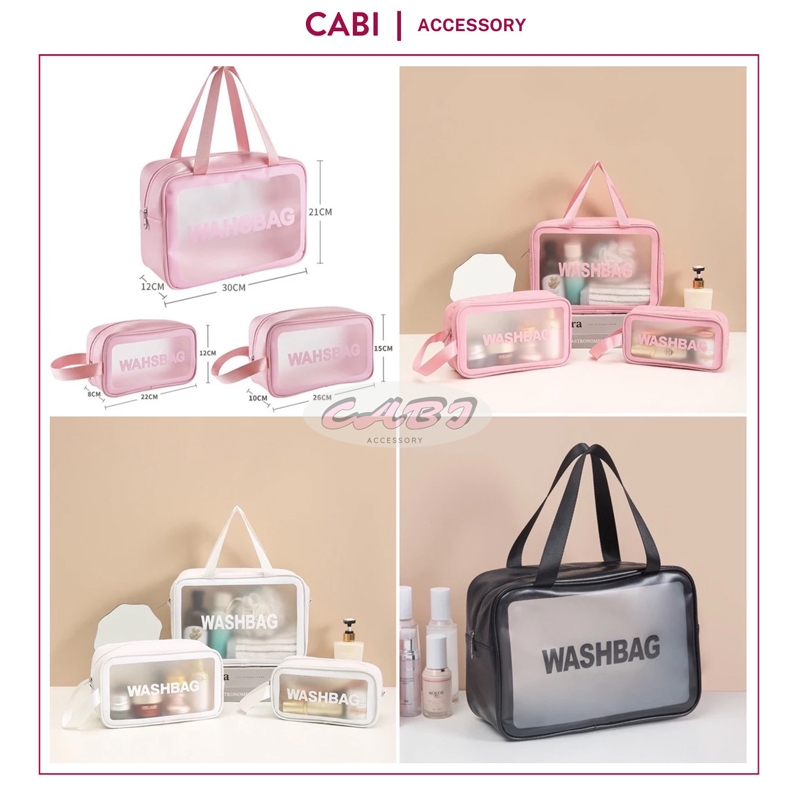 CB90 Túi Đựng Mỹ Phẩm Nhiều Màu WASHBAG, Đựng Đồ Trang Điểm Đi Du Lịch Tiện Lợi