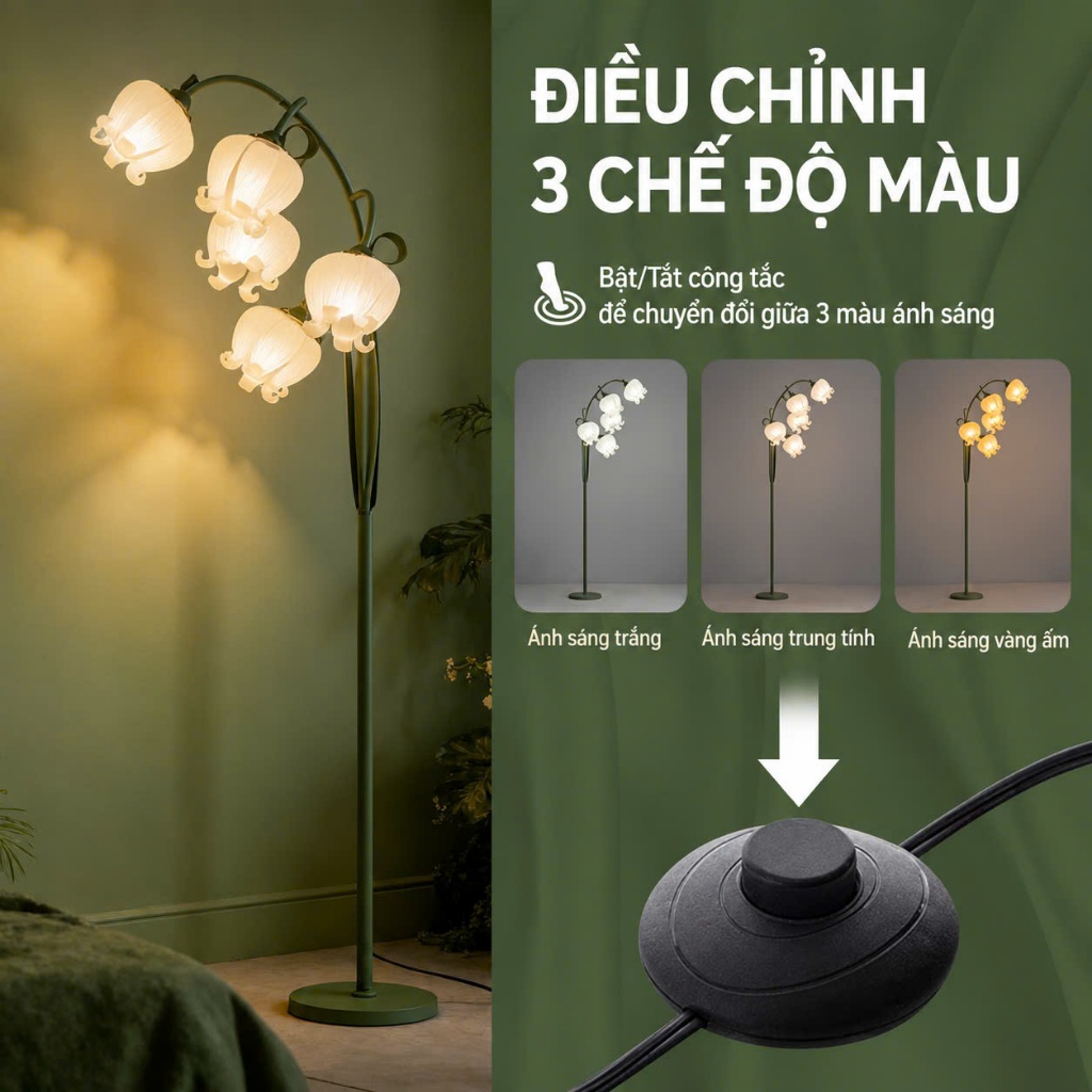 Đèn Linh Lan - Lily of the Valley Floor Lamp