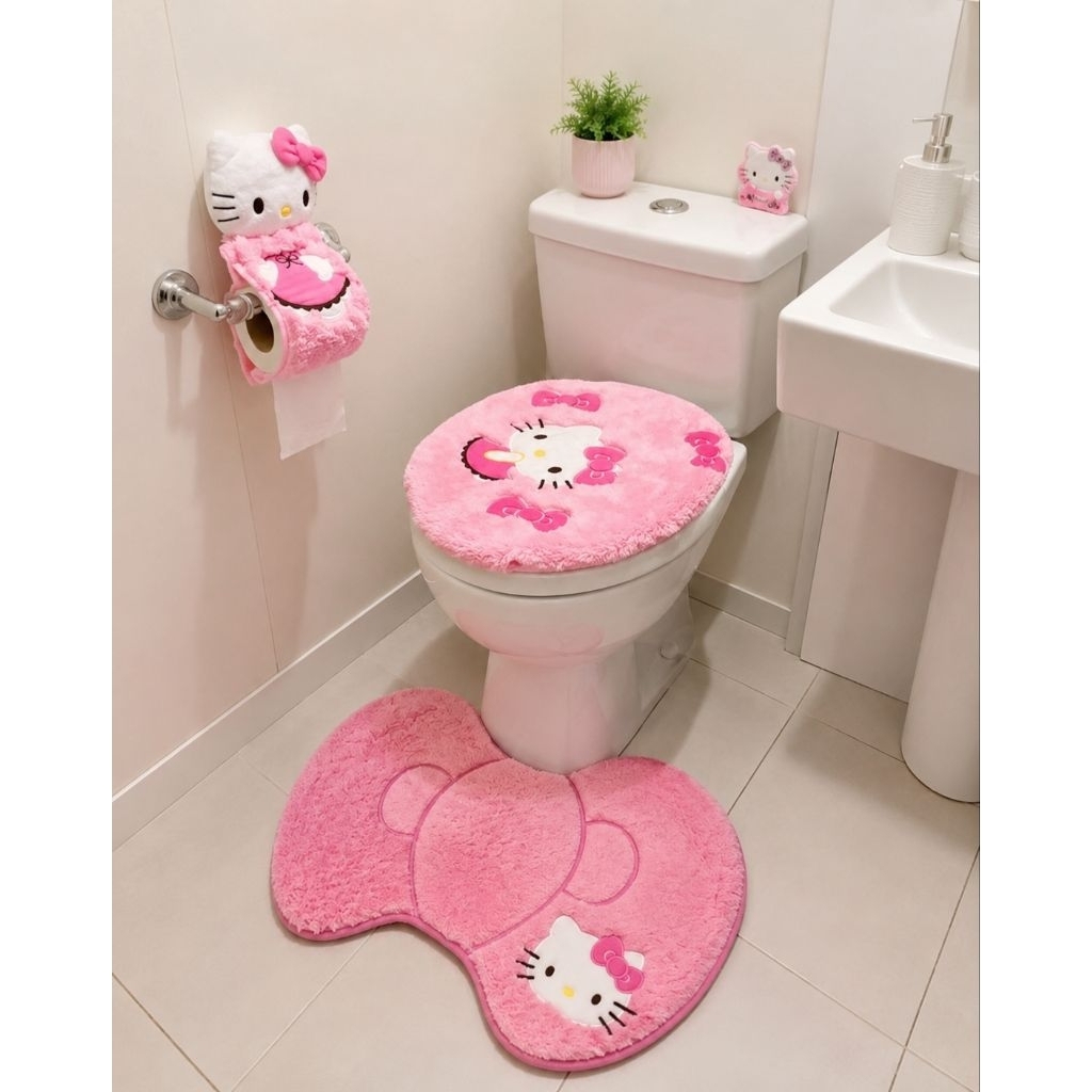 🌸BỌC NẮP BỒN CẦU 🎀 KITTY HOUSE