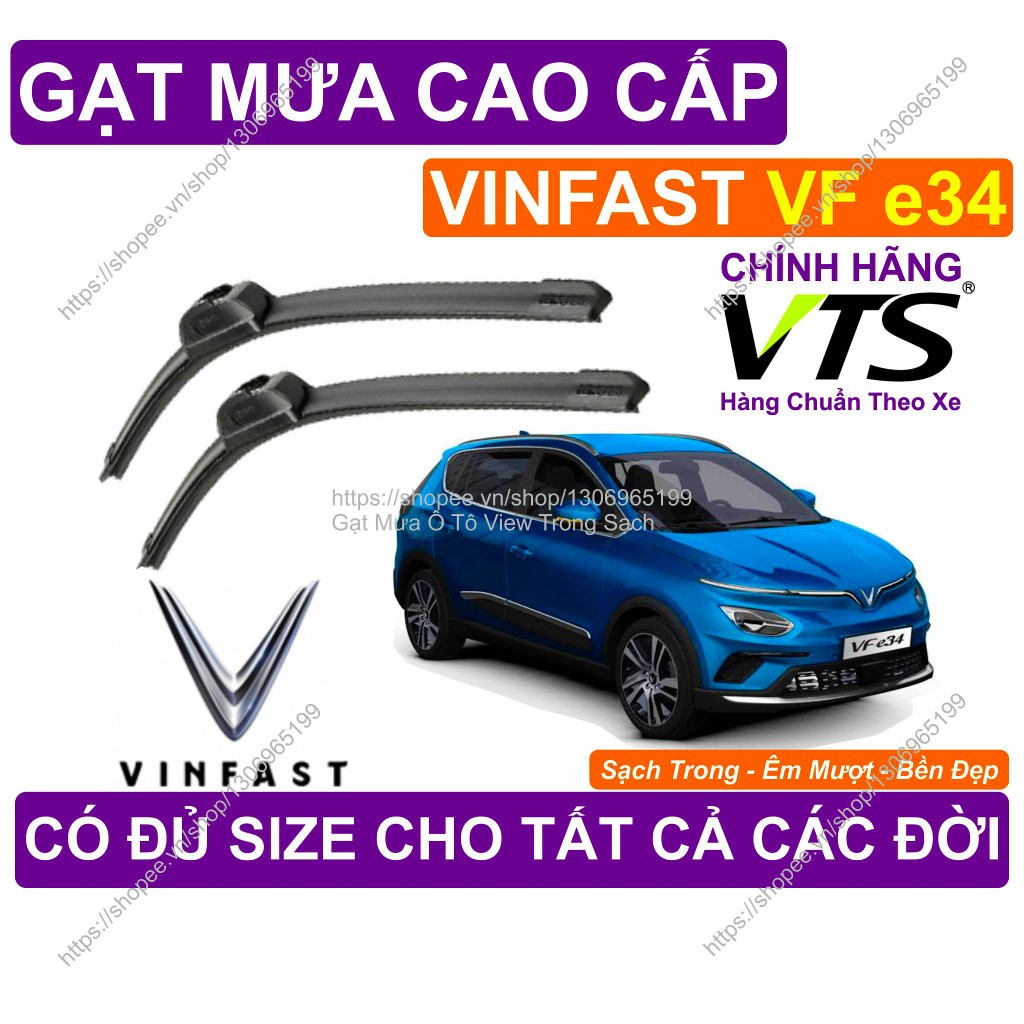Gạt Mưa Êm Mượt Kính Lái Vinfast VF e34, Cặp Gạt Mưa Kính Lái Vinfast VF e34, Có Đủ Size Ch.o Các Đờ