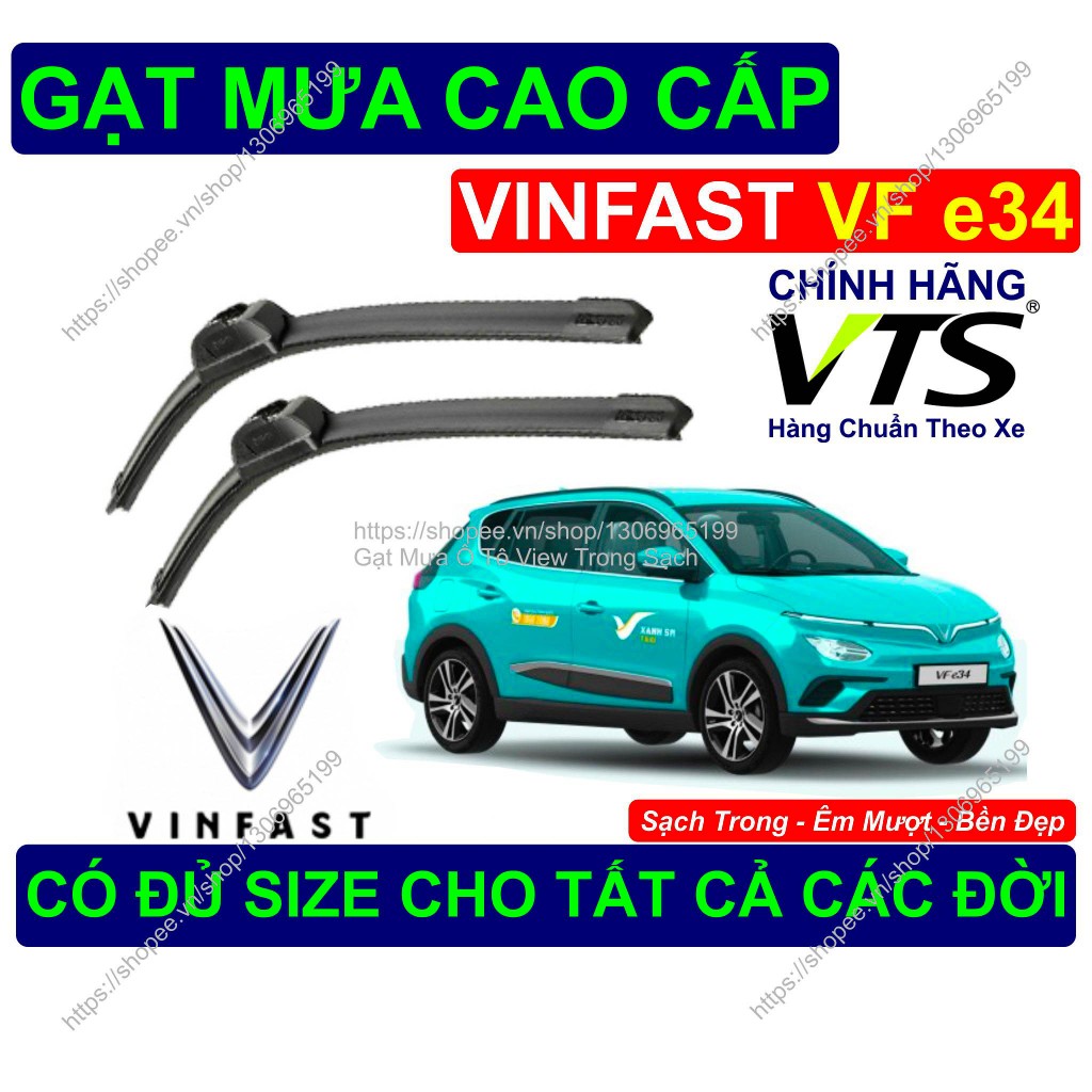 Gạt Mưa Bền Đẹp Kính Lái Vinfast VF e34, Cặp Gạt Mưa Kính Lái Vinfast VF e34, Có Đủ Size Cho Cá.c Đờ