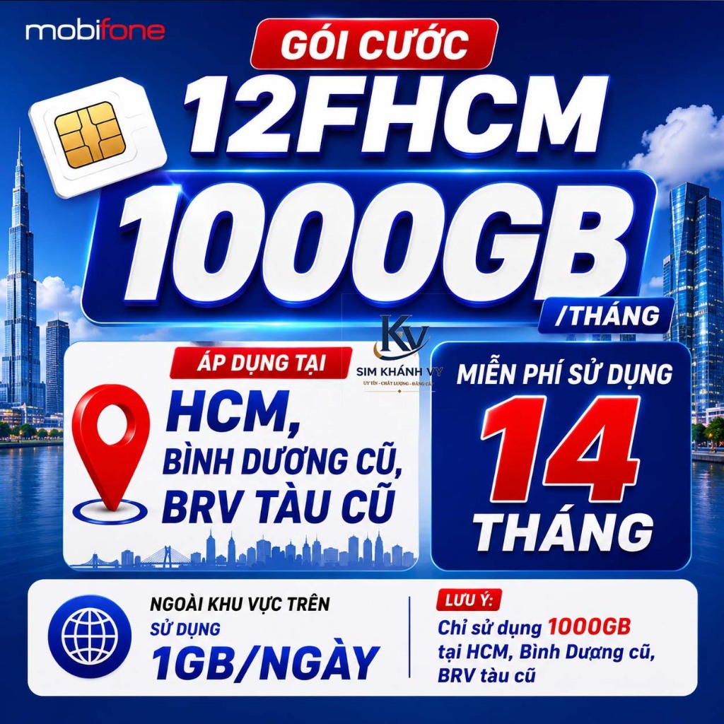 Sim 4G 5G mobifone 12mdt150,12mdt50,6Mdt150,6FHCM,12FHCM, Mdt350, sim data không nghe gọi - Sim Tườn