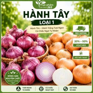 Hành Tây Loại 1 | Hành Tím - Hành Trắng Tươi Ngon Củ Chắc Ngọt Tự Nhiên