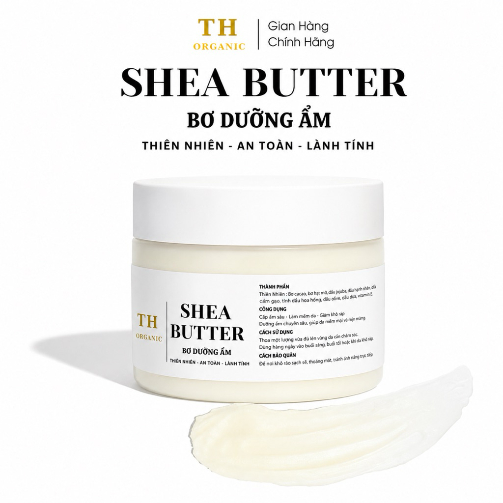 Bơ Ủ Dưỡng Thể Dưỡng Ẩm Shea Body Butter TH ORGANIC