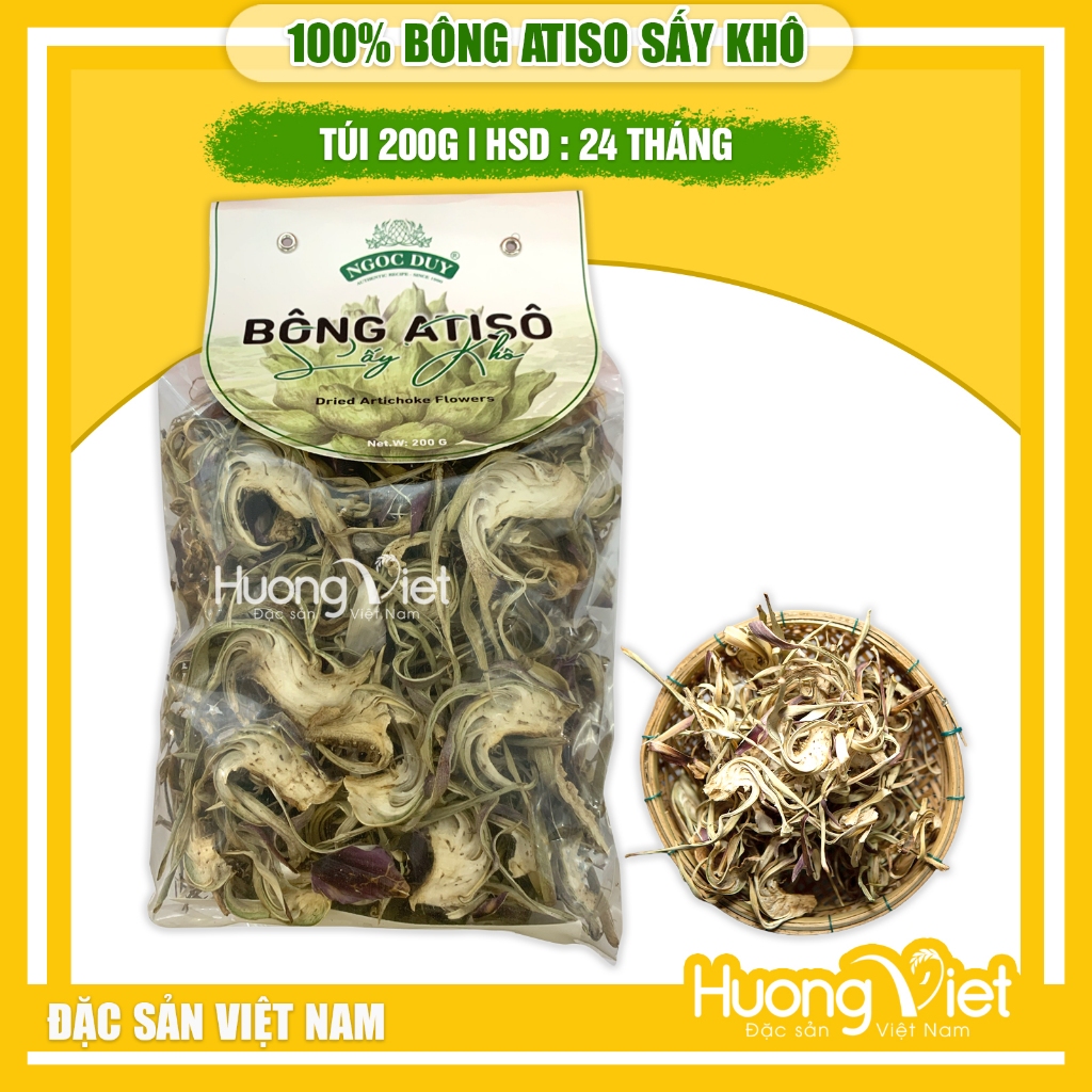 Bông atiso sấy khô Đà Lạt cao cấp loại 1, hoa atiso sấy nguyên chất 100% bông tươi sấy khô Đà Lạt