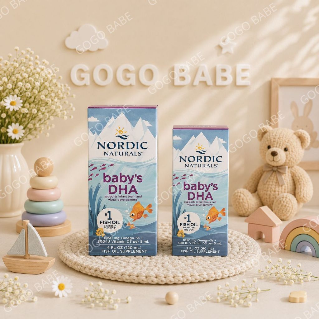 DHA dạng nước cho bé Baby'S DHA Nordic naturals -60ml