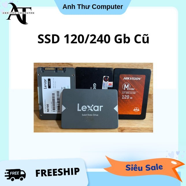 SSD Sata 3 Hãng CŨ SSD 120-128GB, SSD 240-250-256Gb Các Loại