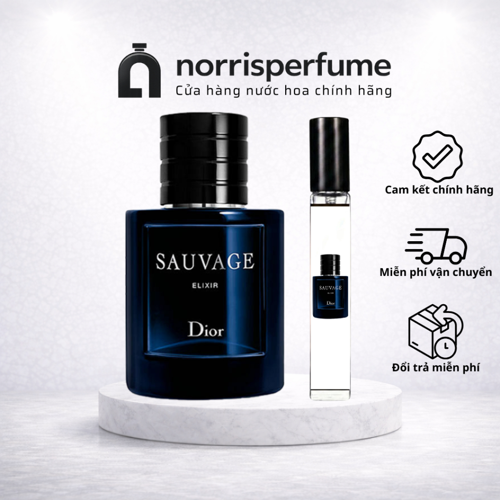 [Chính Hãng] Nước Hoa Nam Chiết 10ml Dior Sauvage Elixir – Nam Tính, Hấp Dẫn & Quyền Lực