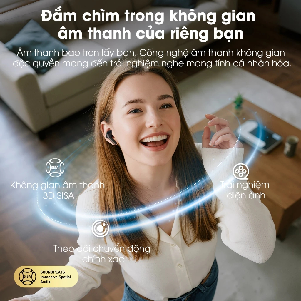 Tai Nghe Bluetooth True Wireless SoundPEATS Air6 HS - Bảo Hành 12 Tháng Chính Hãng Đổi Trả 15 Ngày | BigBuy360 - bigbuy360.vn