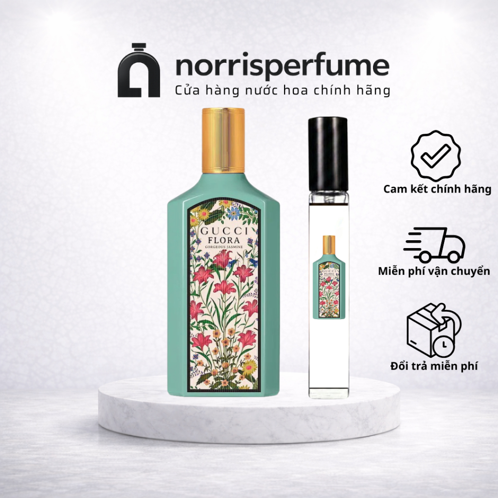[Chính hãng] Nước Hoa Nữ Chiết 10ml Gucci Flora Gorgeous Jasmine Thanh Lịch, Sang Trọng & Cuốn Hút