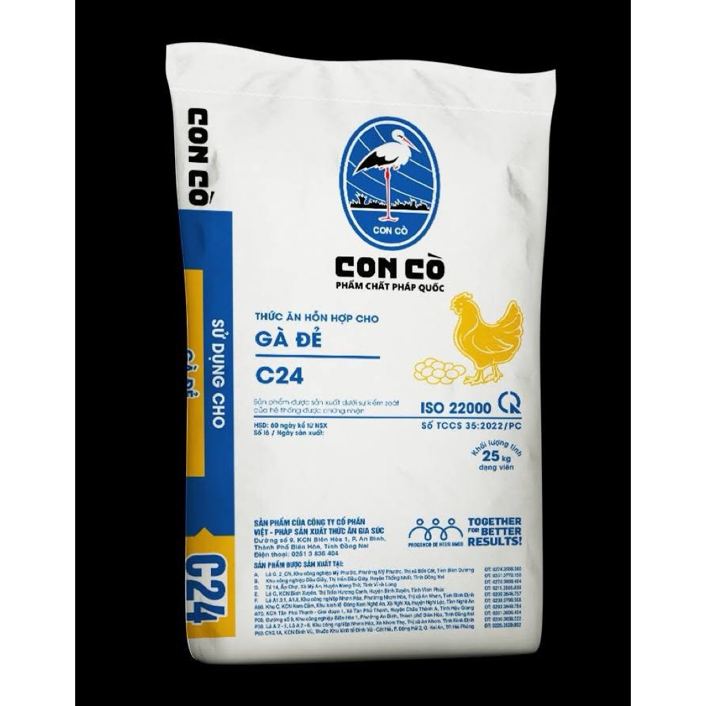 25Kg Cám Gà C24 Con cò