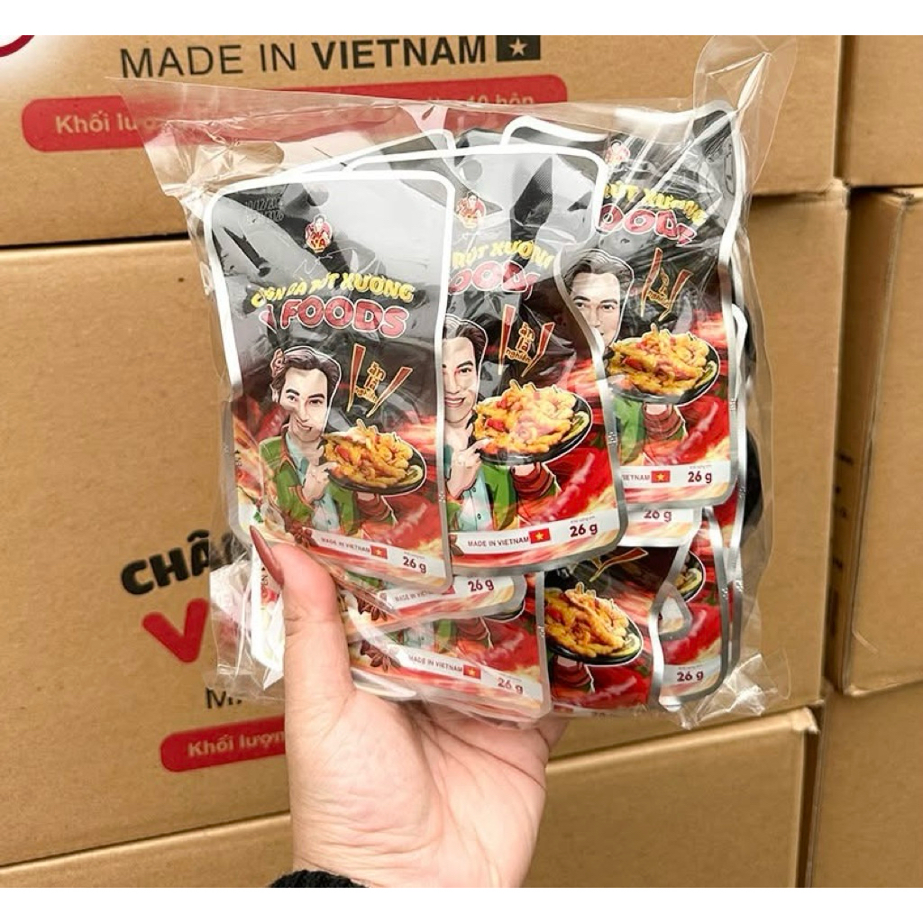 (MIX) Combo 10 Chân Gà Có Xương Và 10 Chân Gà Rút Xương VA Foods, Đậm Vị Cay Nhẹ