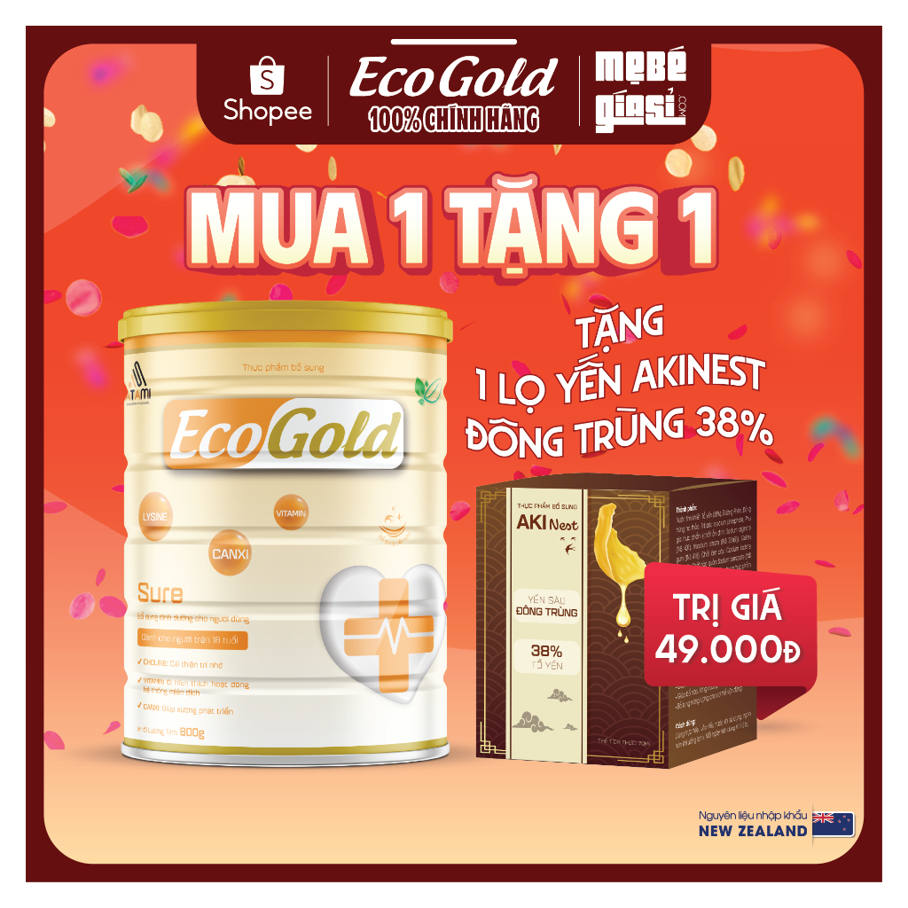 Sữa bột Ecogold Sure 800g