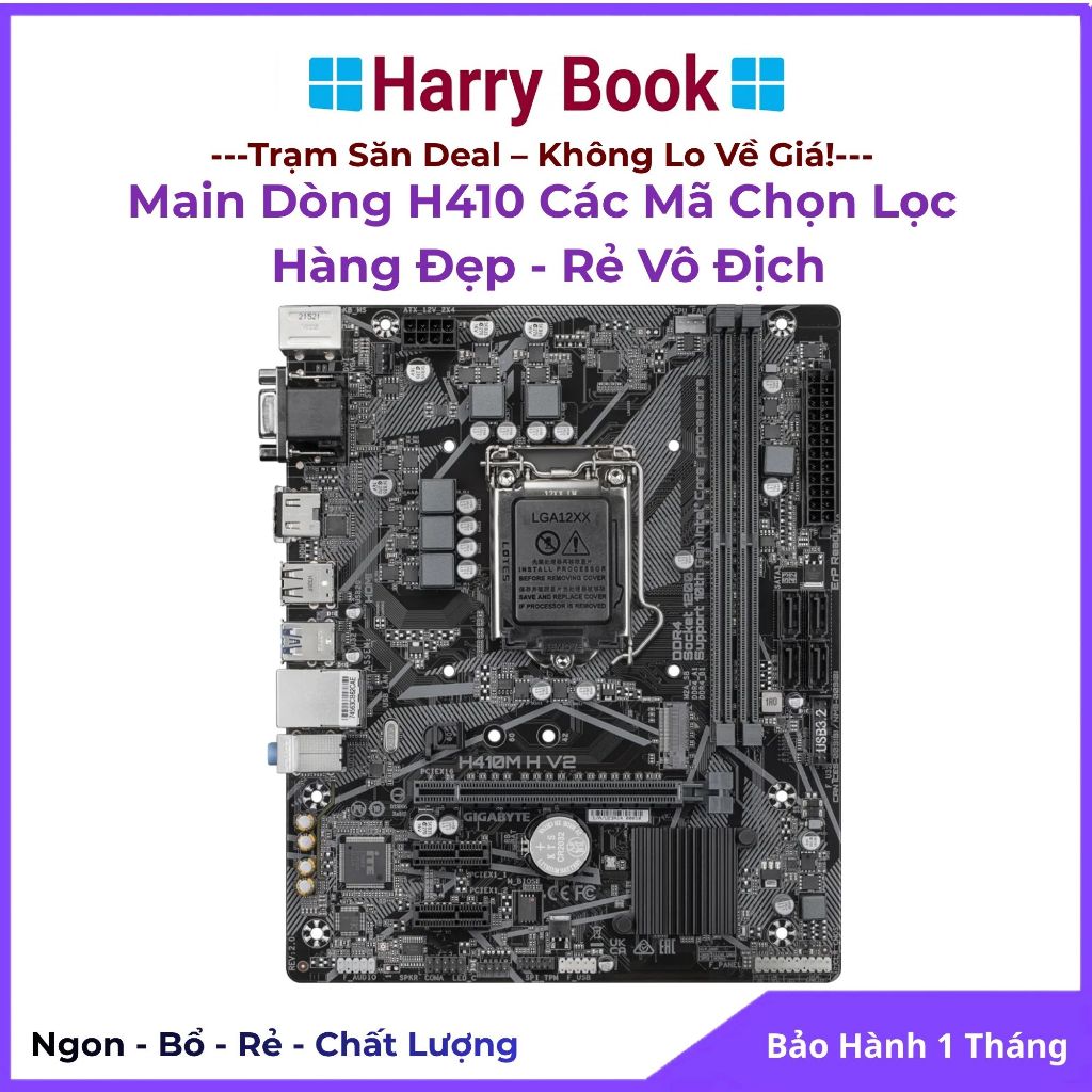 Mainboard H410 Đẹp Likenew 99% Các Hãng Gigabyte, Asus, MSI, Colorful | Bo Mạch Chủ H410M Hàng Tuyển