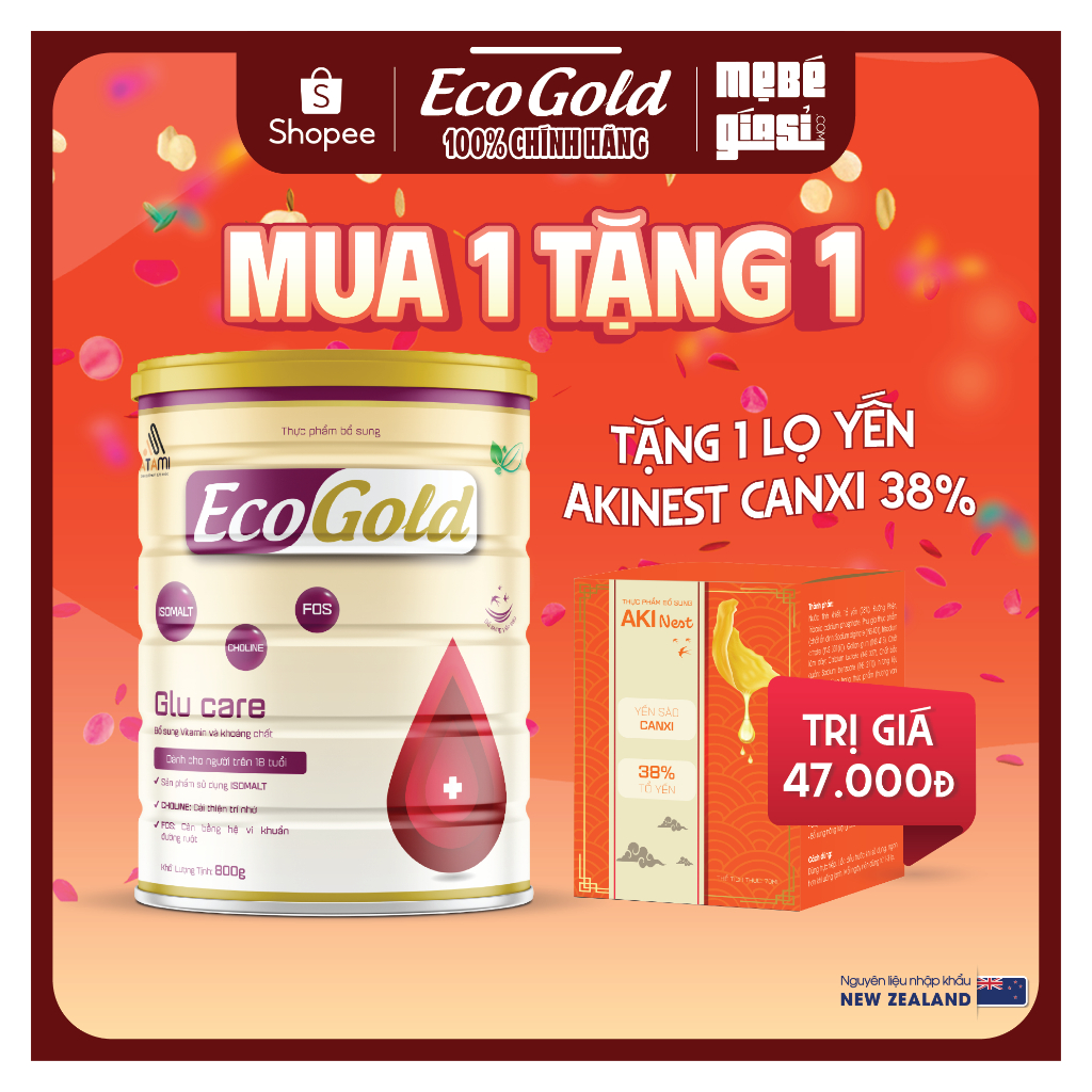 Sữa bột Ecogold Glu 800g ATAMI