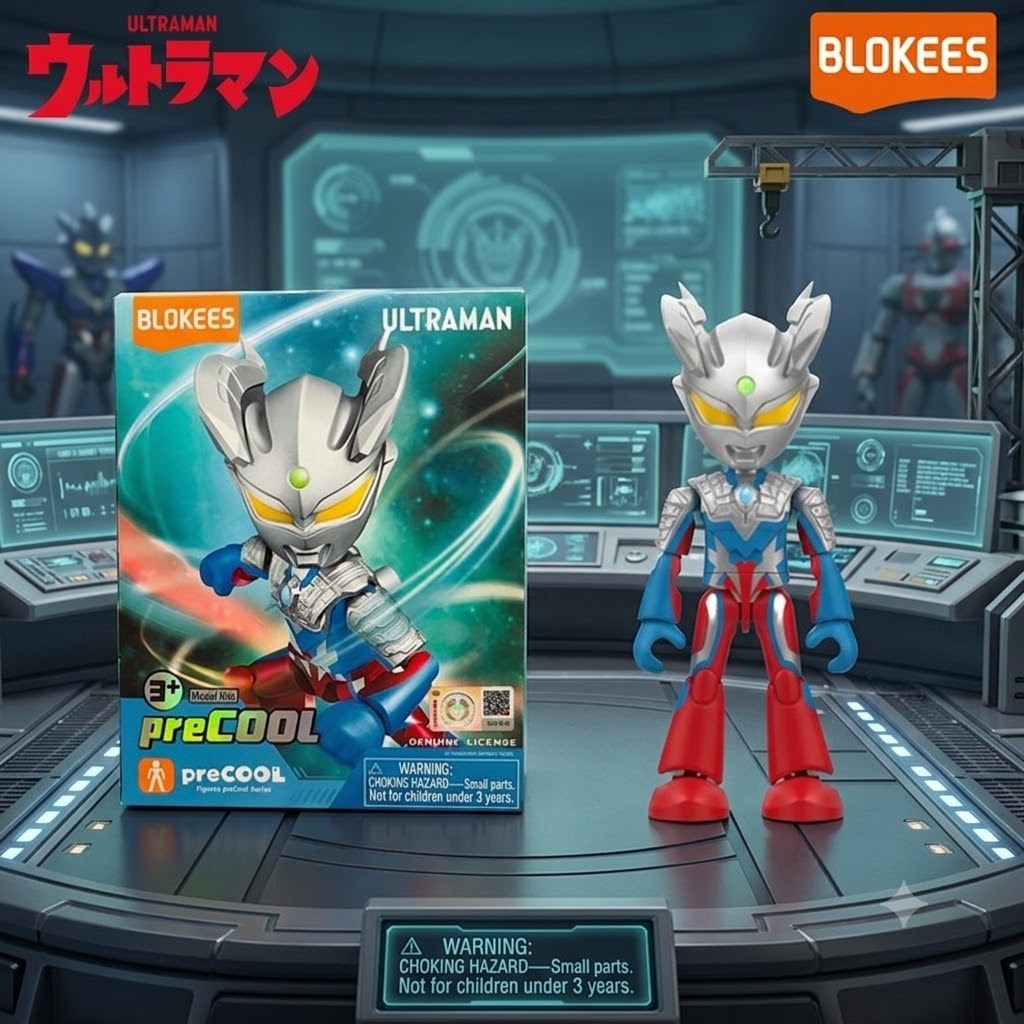 Mô Hình Blokees Ultraman preCOOL-02 Ultraman Zero Plastic Model Kit Chính Hãng