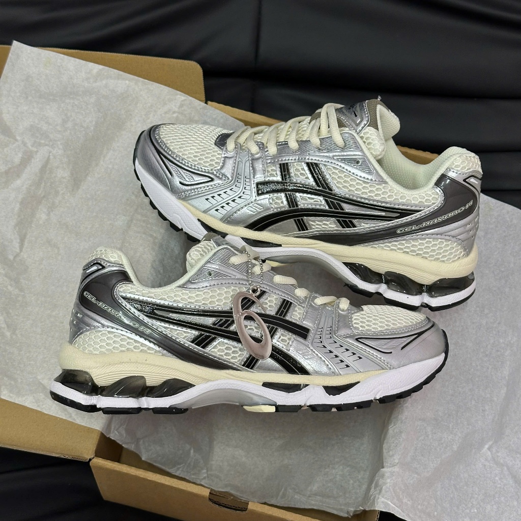 Giày thể thao CHÍNH HÃNG_ASICS_Gel-Kayano 14 trắng xám FULL SIZE NAM NỮ