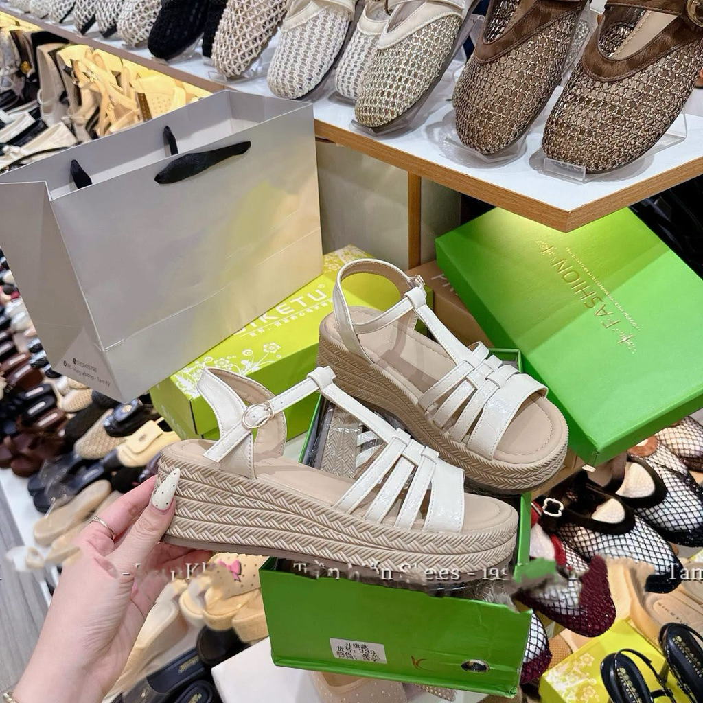 { KANG SHOP } Dép Xuồng quai hậu nữ hàng nhẹ êm mềm fullbox chuẩn Qc shoese nữ, dép nữ 615