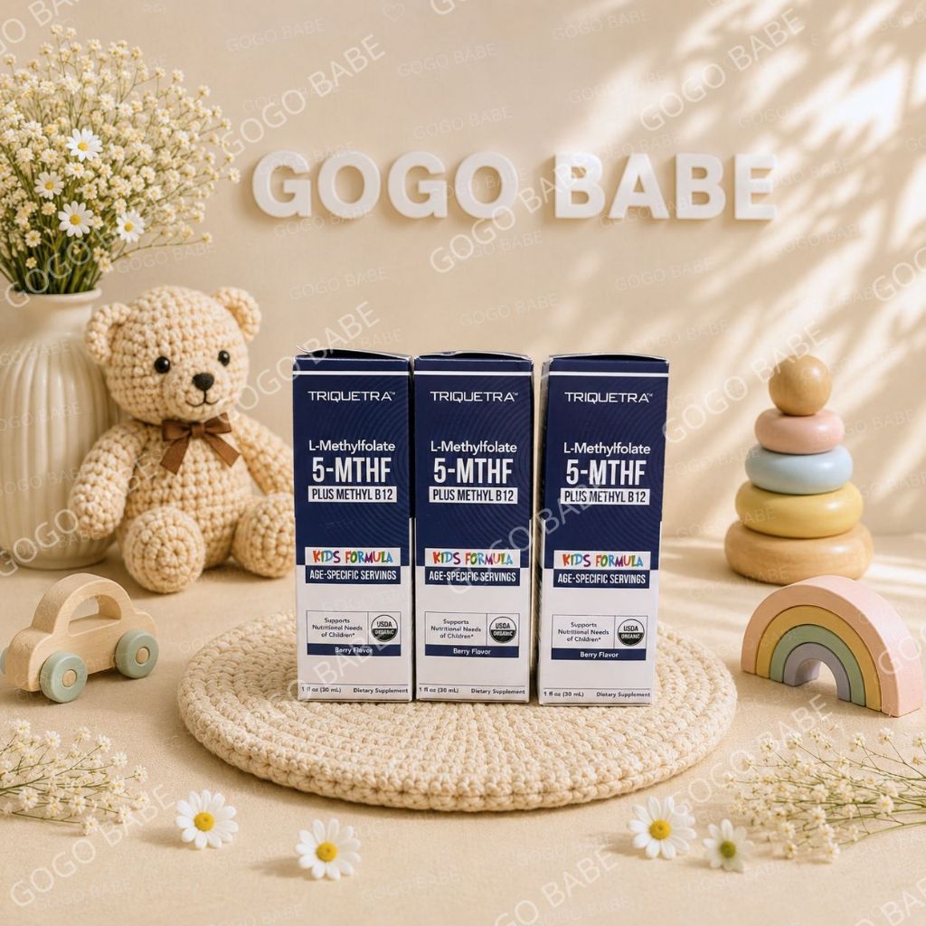 [ Hàng Mỹ ] Triquetra L-Methylfolate 5 MTHF hỗ trợ cải thiện nhận thức, tâm trạng, hành vi cho trẻ