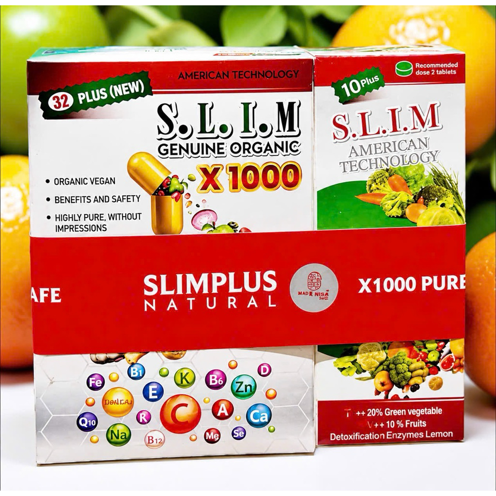 GIẢM CÂN SLIM FIT 1000 COMBO GỒM 1 HỘP GIẢM CÂN TẶNG 1 HỘP XỔ SÚP LƠ - GIẢM CÂN NÂNG MÔNG SLIM FIT X