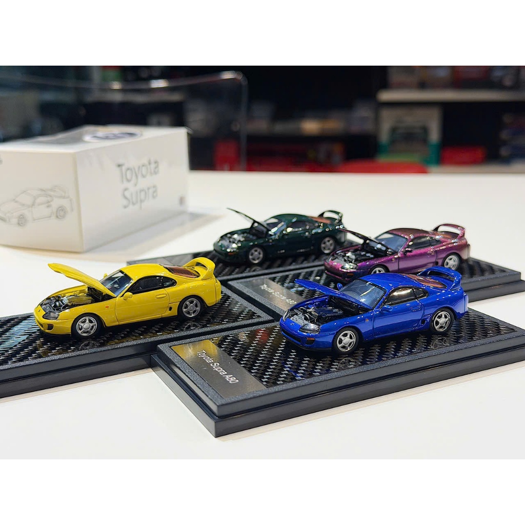 XE MÔ HÌNH TOYOTA SUPRA "BULL DEMON KING" 4TH MK4 A80,TỶ LỆ 1/64 LCD