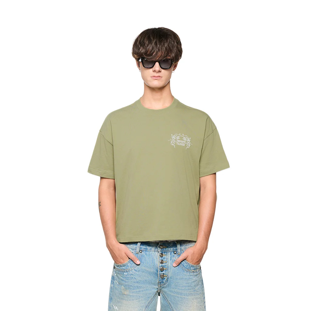 ÁO "ALFAER" BASELINE LOGO T-SHIRT - GREEN