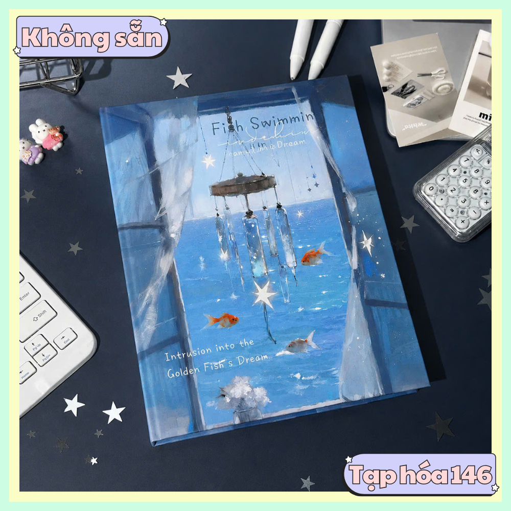 [100 mẫu][ORD] Binder đựng card A4, A5, M5 Chuông gió cá vàng - Binder đựng card bo góc postcard, po