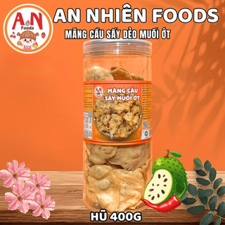 Mãng Cầu Sấy Muối Ớt, Dẻo Mềm, Vị Chua Cay Hấp Dẫn, Đồ Ăn Vặt An Nhiên Foods