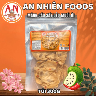 Mãng Cầu Sấy Muối Ớt, Dẻo Mềm, Vị Chua Cay Hấp Dẫn, Đồ Ăn Vặt An Nhiên Foods