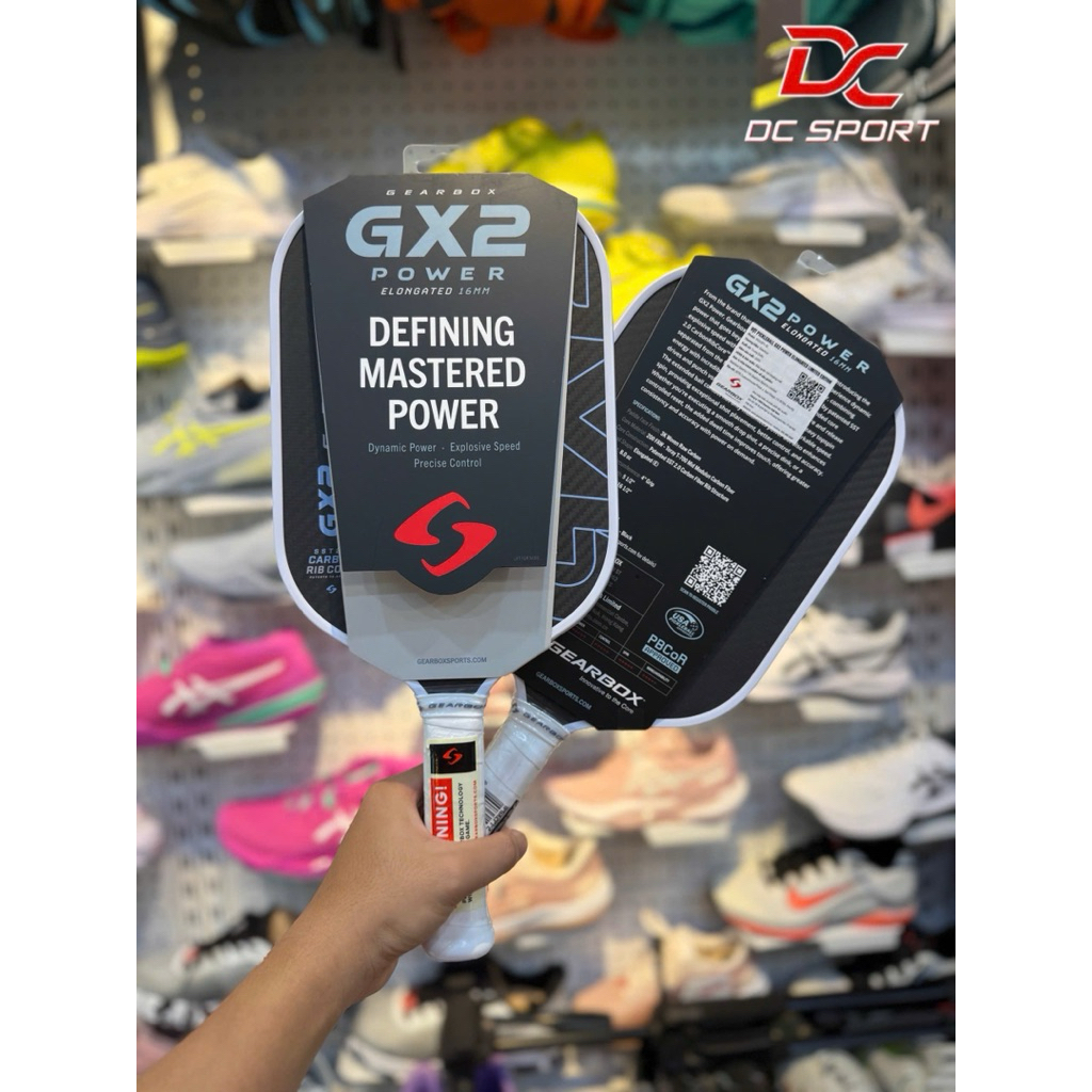 [GEARBOX] Vợt Pickleball Gearbox GX2 Power Chính Hãng ( tặng kèm quấn cán và dán viền )