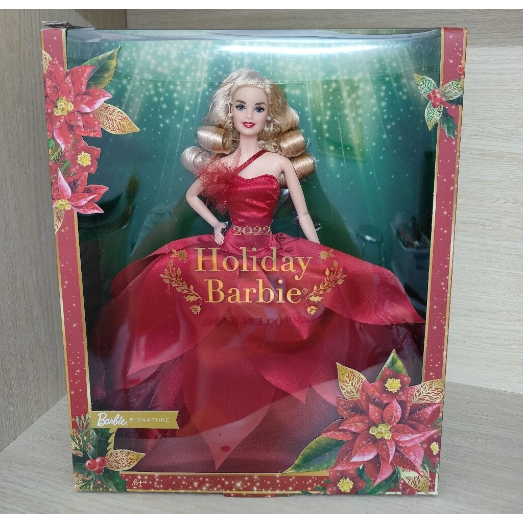 (Damaged box) Búp bê barbie doll Holiday 2022