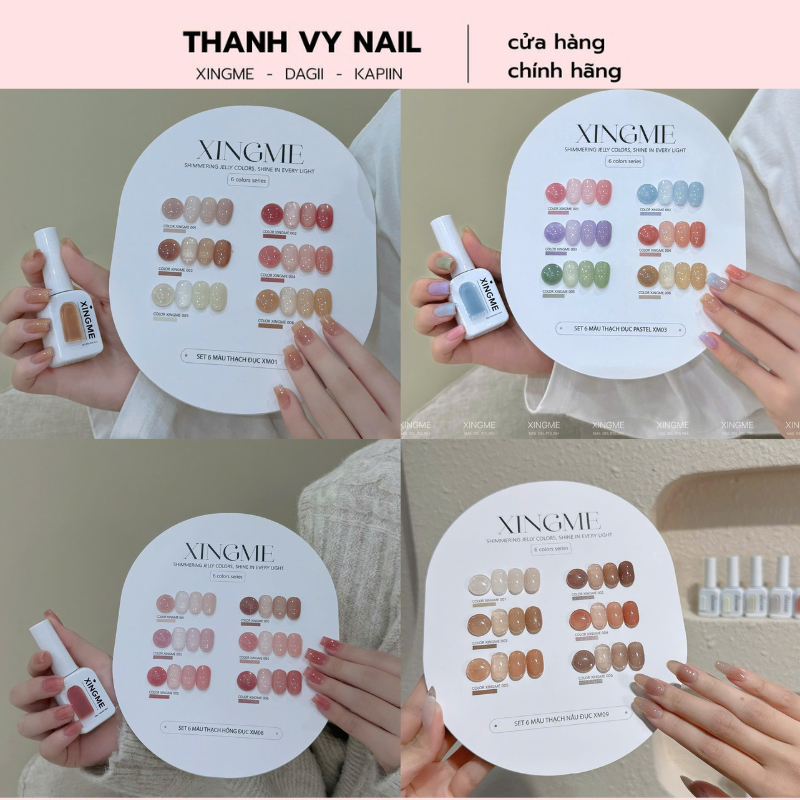 Sơn Thạch Đục XINGME 6 Màu Cao Cấp Kèm Bảng Màu Cao Cấp