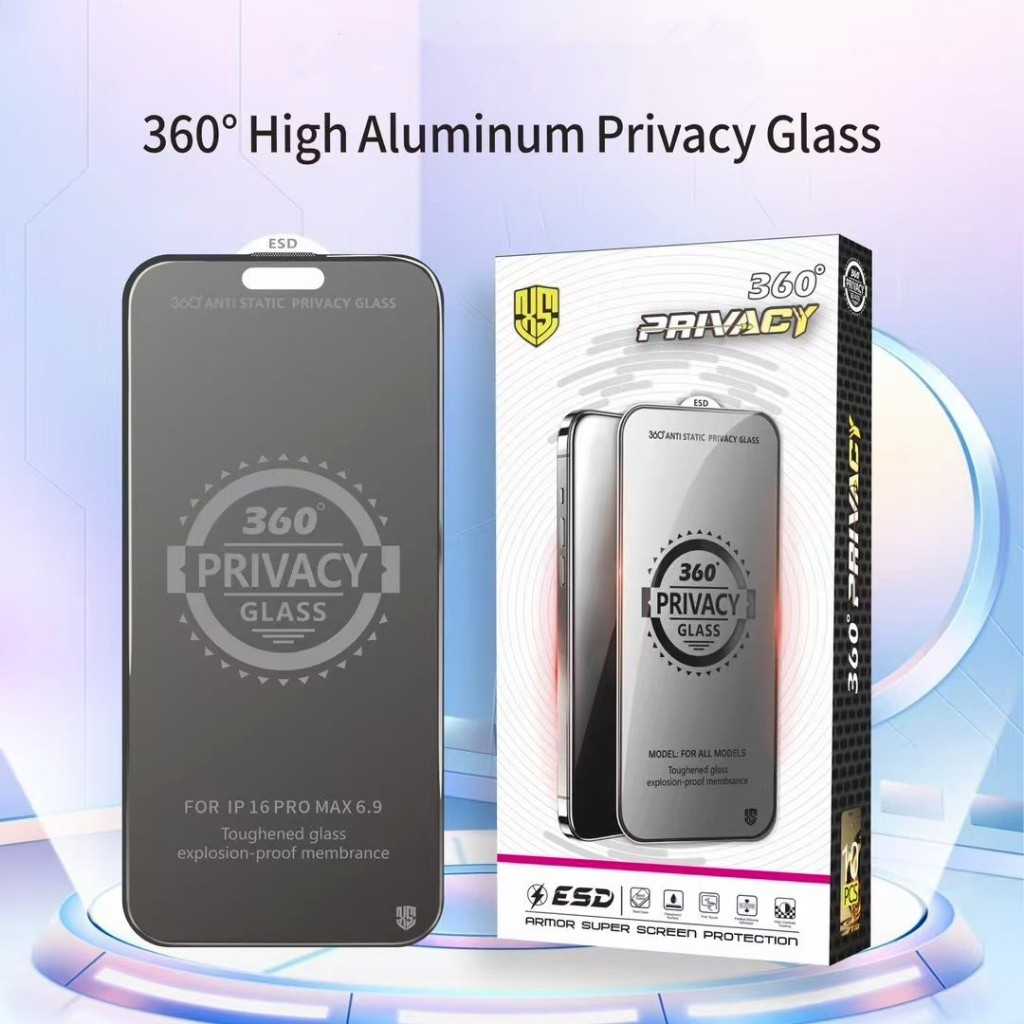 Kính Cường Lực iPhone Chống Nhìn Trộm 360° Bảo Vệ Full Màn - iP 7/8/Plus/X/XS/XR/11/12/13/14/15/16/Pro/Max/Mini Miin | BigBuy360 - bigbuy360.vn