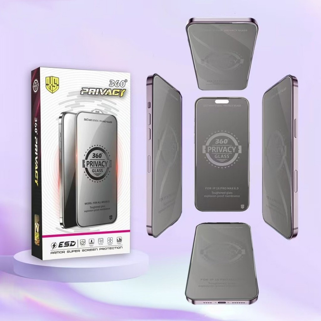 Kính Cường Lực iPhone Chống Nhìn Trộm 360° Bảo Vệ Full Màn - iP 7/8/Plus/X/XS/XR/11/12/13/14/15/16/Pro/Max/Mini Miin | BigBuy360 - bigbuy360.vn