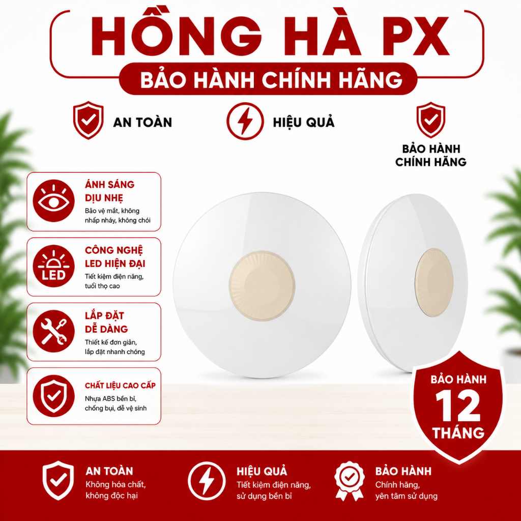 [RẠNG ĐÔNG] Đèn LED ốp trần Model: LN26 250/18W ánh sáng trắng