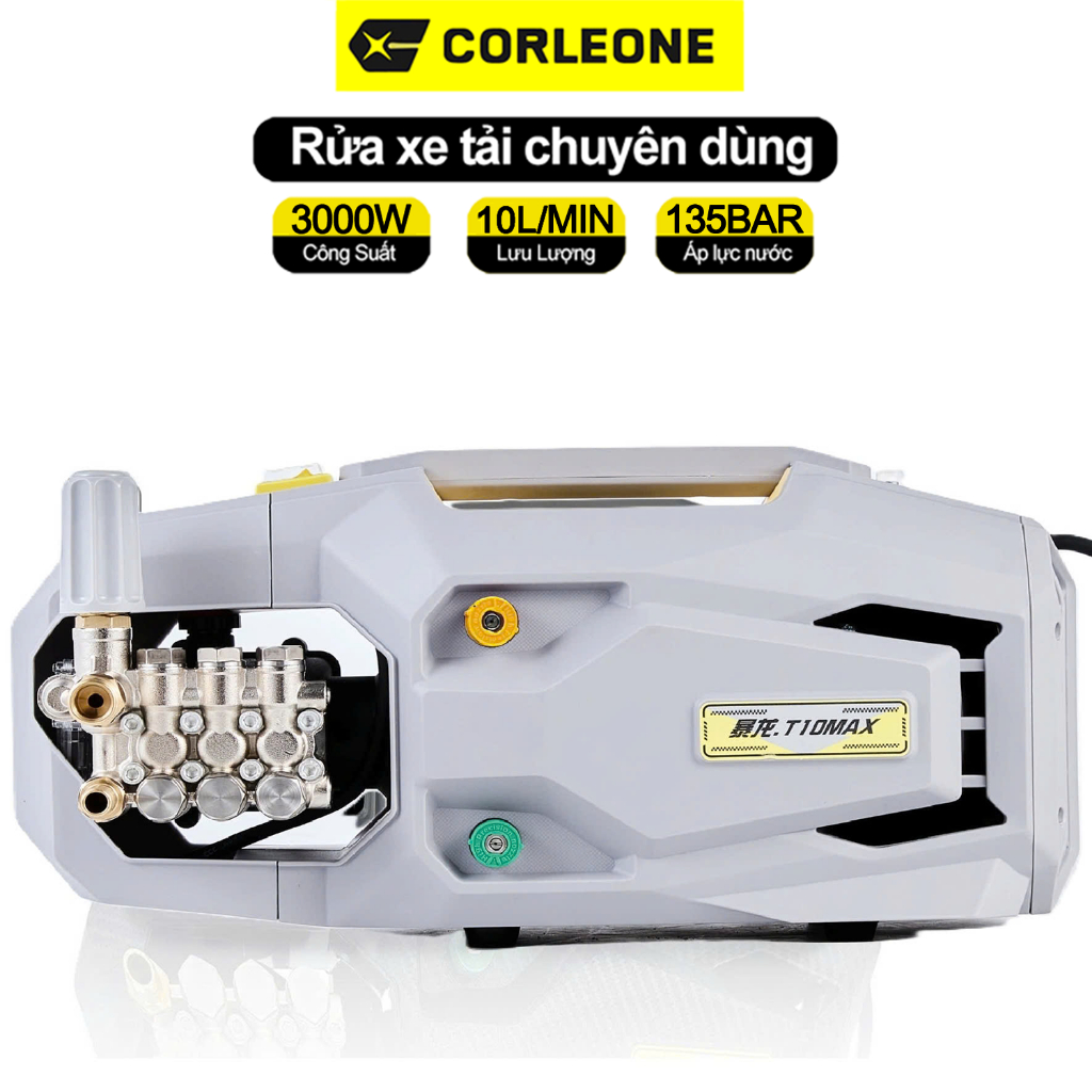 [3000W-135BAR-Ti sứ-220V] Máy rửa xe Colorone G800 động cơ cảm ứng từ, đầu bơm trục khuỷu ty sứ áp l