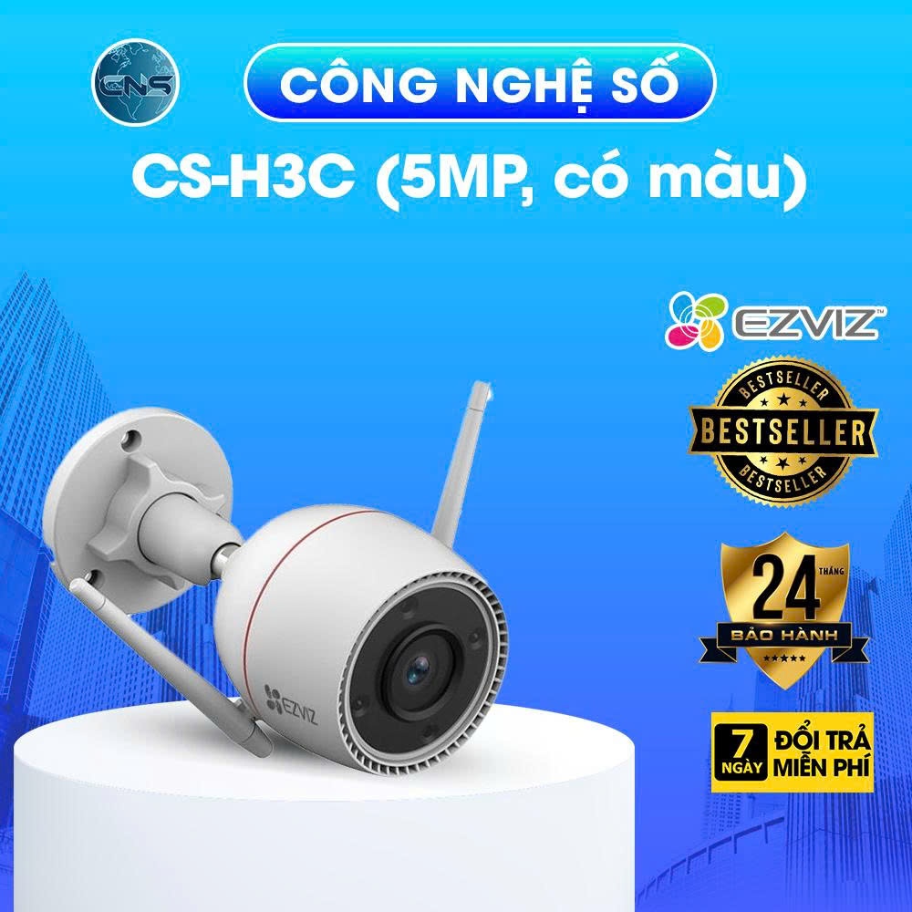 Camera WiFi thông minh EZVIZ H3C 5MP 3K - BẢO HÀNH CHÍNH HÃNG 2 NĂM