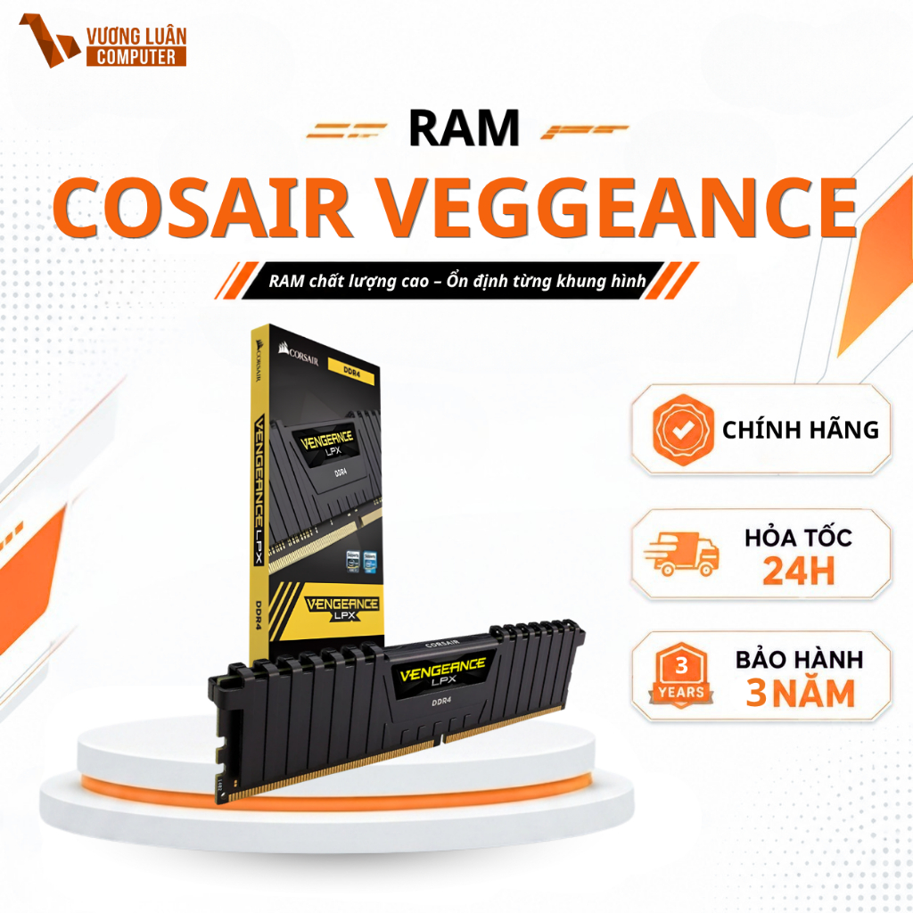 RAM Corsair Vengeance LPX 16GB 3200MHz DDR4 Chính hãng Giá Tốt