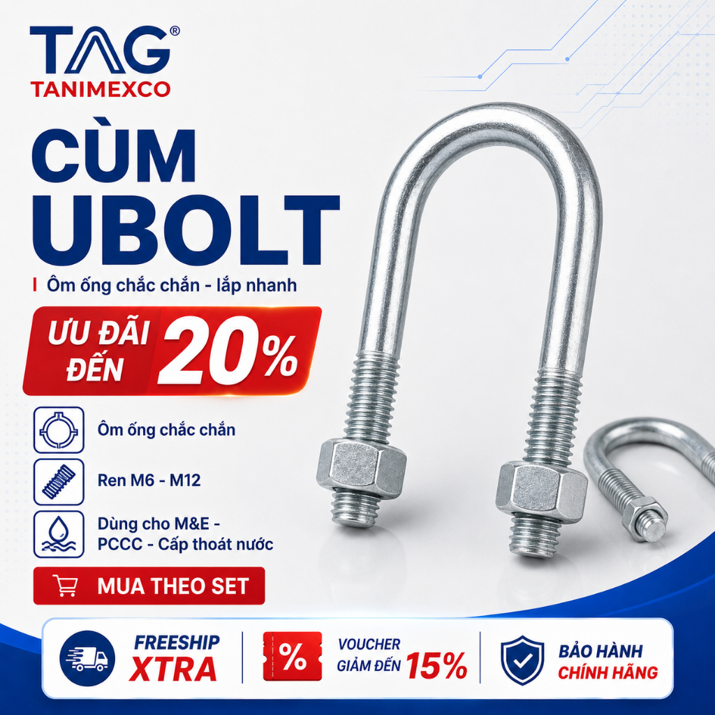 UBOLT - 250 A( Ф 273) - Inox - 1 cái