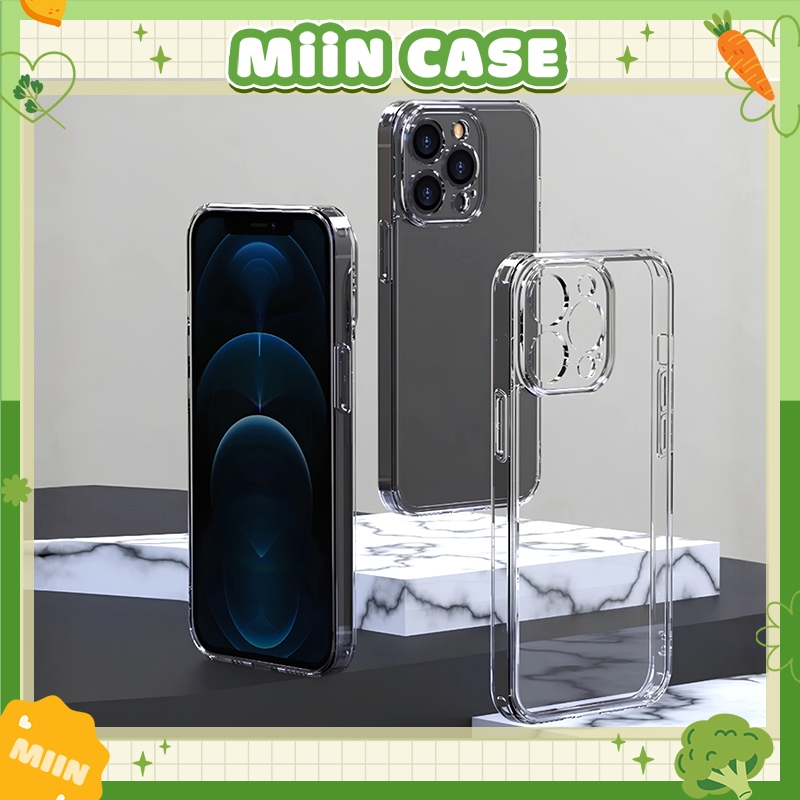 Ốp Lưng iPhone Trong Suốt Cao Cấp, Chống Sốc, Bảo Vệ Camera - iP 6/6s/7/8/Plus/X/XS/XR/11/12/13/14/15/16/Pro/Max/Mini