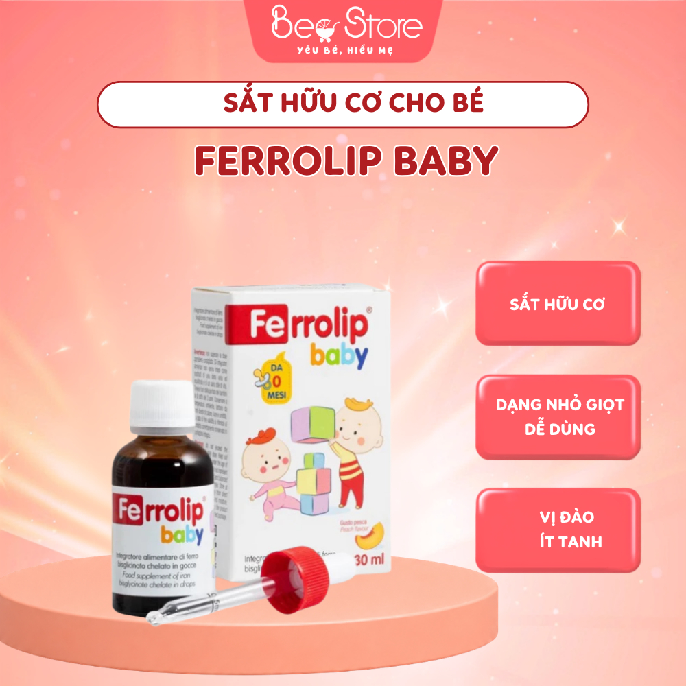 Sắt Hữu Cơ cho Bé Ferrolip Baby (30ml)