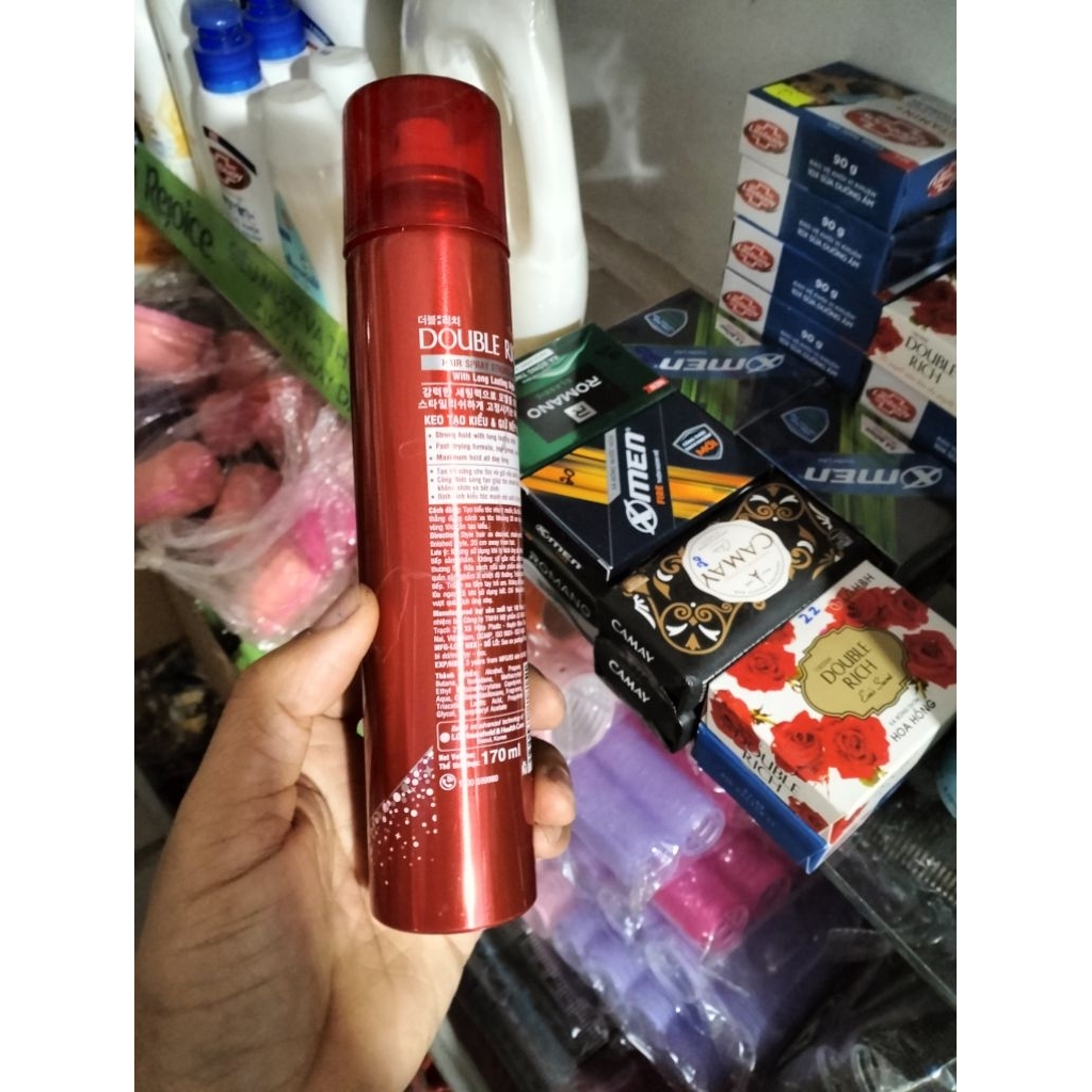keo xịt tóc Double Rich