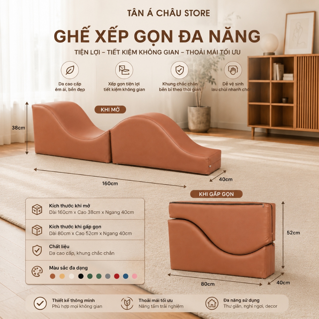 Ghế Tình Yêu Nguỵ Trang Xếp Gọn, Ghế Tình Nhân gấp gọn, Ghế Nguỵ Trang
