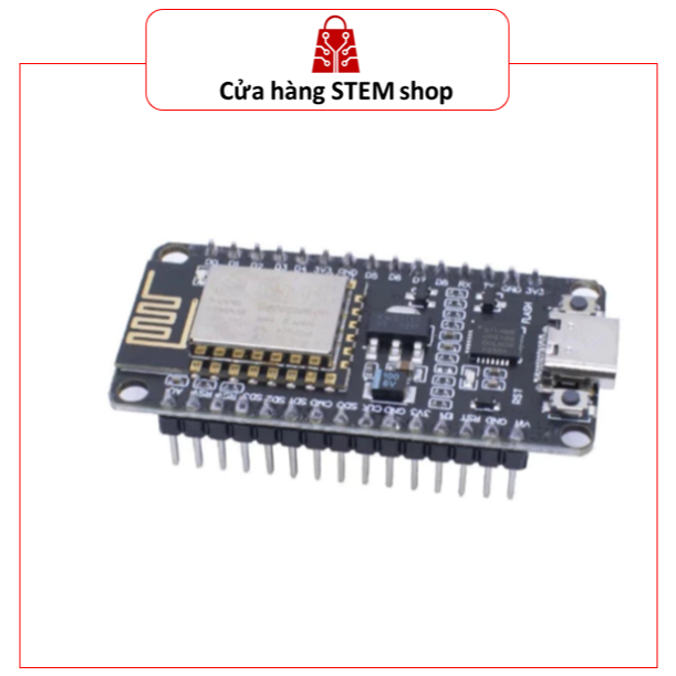 Bo Mạch ESP8266 NodeMCU CP2102 Cổng Type-C WiFi IoT Arduino Lua CH340/CP2102 Dev Board