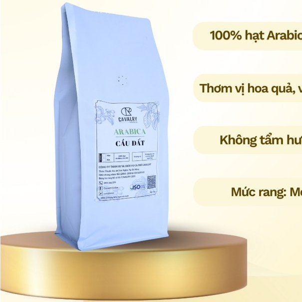 Cà phê Arabica Cầu Đất Cavalry 100%hạt cà phê Arabica Cầu Đất, gu vừa, thơm vị hoa quả vị chua thanh